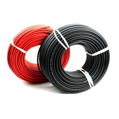 China TUV Power Plant 4mm Cable PV Electric Wire High Quality Red 6mm Solar Power Cable For Solar Panel for sale