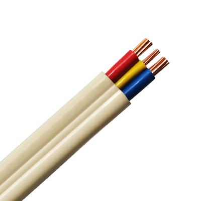 China Industrial hot sale 2.5mm flat pvc twin strand and ground tps cable for sale