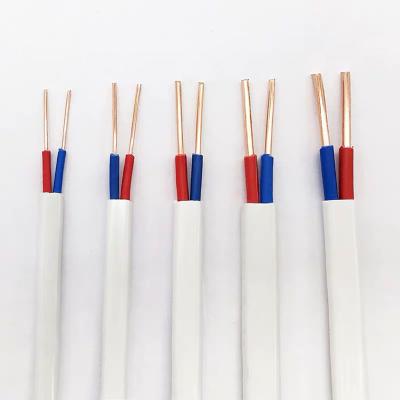 China BVVB Other Flat Core 1.5MM 2.5MM 4MM 6MM Household Electric Wire 2 PVC Insulation Electricity Cable Power Copper Wire for sale