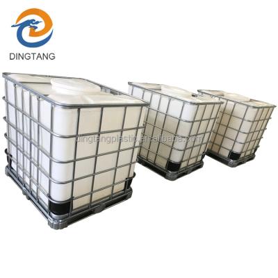 China Water treatment manufacturers sell 1000L IBC container tank with different color for sale for sale