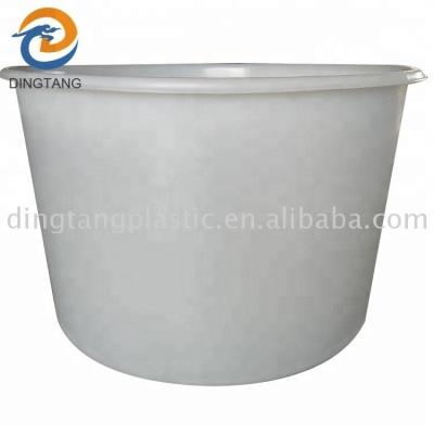 China PE plastic rotomolding white round tank sustainable, accept customized color and style for sale