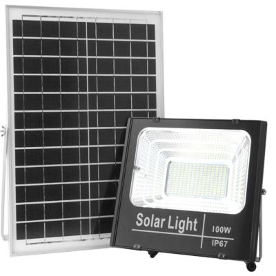 China Reflectores solar workstation led 100w ip66 aluminum outdoor solar powered led flood light price for sale