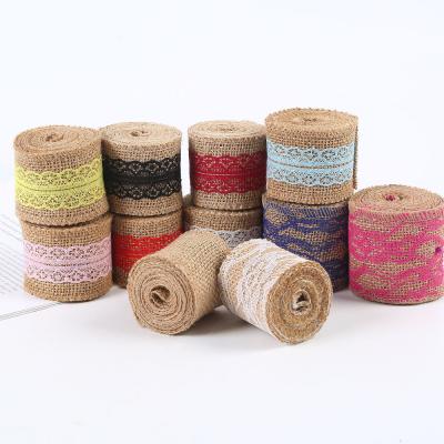 Chine Ruban de tissu rose de 65 mm avec dentelle 10 mètres ruban de tissu de tissu naturel à vendre