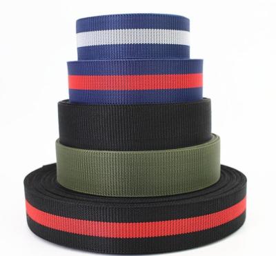 China Strapworks Lichte polypropyleen webbing 55mm gestreepte webbing voor zakken Te koop