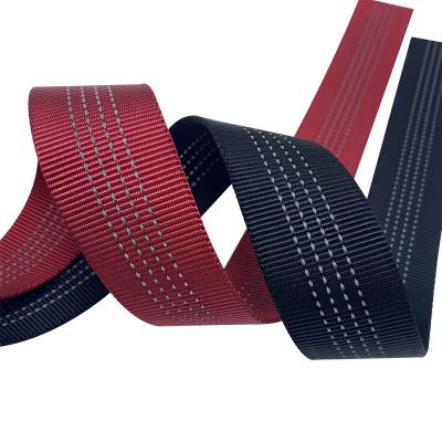 China ISO9001 Polypropyleen webbing band 38 mm Rode nylon webbing Te koop