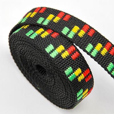 Cina 500Lbs 25mm Polipropilene Webbing per collari per cani Black Webbing in vendita