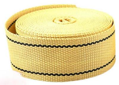 China Yellow Fire Retardant Webbing 2.5cm Kevlar Webbing By The Yard for sale