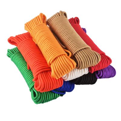 China Orange Nylon Tent Elastic Cord 2mm-10mm Adjustable Tent Ropes Cord for sale