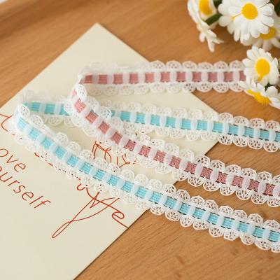 Cina 1.7cm Tessuto di pizzo poliestere Elastico Bra Strap Nastro per accessori di abbigliamento in vendita