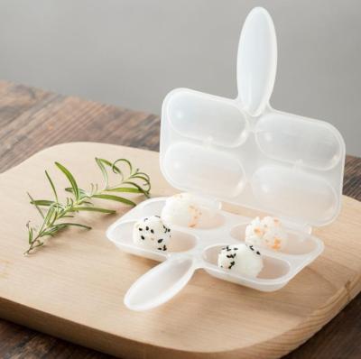 China Amazon Viable Hot Selling 2Pcs/Set Mold Shake Rice Ball Mold Sushi Tools Onigiri Rice Mold Kitchen Sushi Making Set for sale