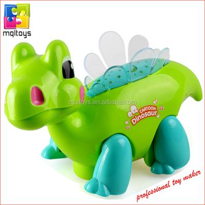 China bump & go carry dinosaur bump and go cartoon dinosaur light sound toy for sale