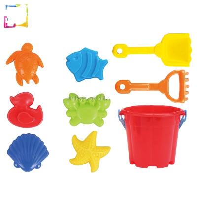 China Can Play In The Outdoor Beach Toy Set 6pcs Beach Mold 2pcs Shovel 1 Plastic Bucket for sale