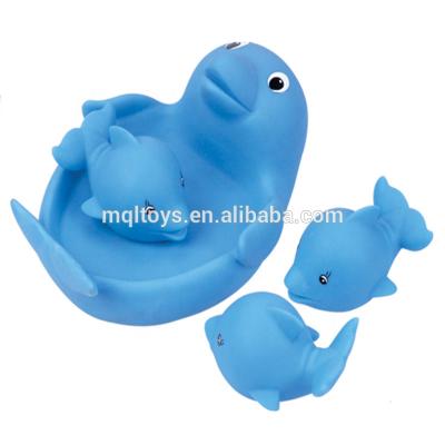 China Play with duck when baby shower best bath toy rubber toy sea animal rubber toy dolphin for sale