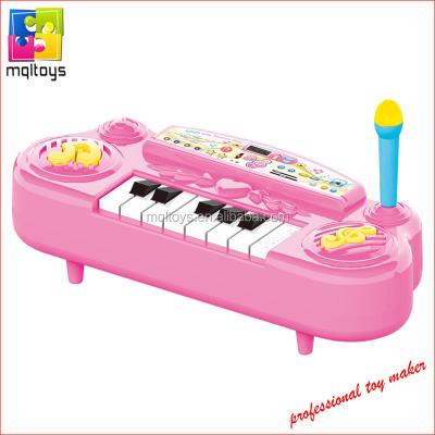 China With 8 keys can make sound interesting material musical instrument 8 keys plastic toy piano for sale