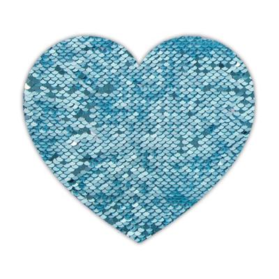 China 2021 Custom ortha anti-static heart-shaped chenille evra embroidery patch sequin factory direct sale ventralex patch for sale