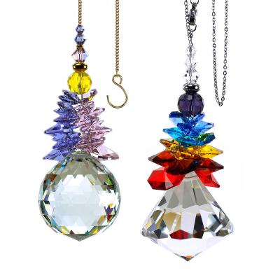 China China GOLDENHAITAI 40mm Crystal Ball Prism for Window, Crystals Rainbow Hanging Ornament Home Decor for sale