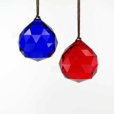 China China 40mm Original Crystal Ball Color Prism Hanging Pendant For Curtain , Chandelier And Lighting Parts for sale