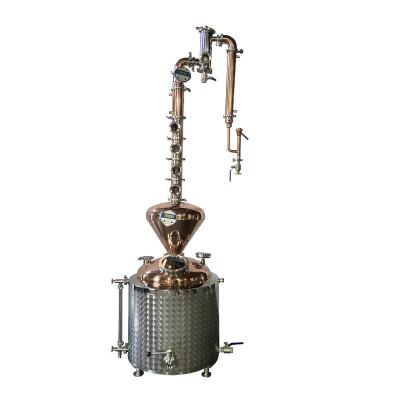 China Hotels Alcohol Gin Vodka Distillery Equipment Alcohol Distillery Copper Distillation Machine for sale