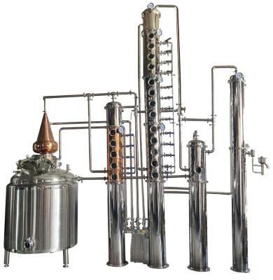 China Hotels Gin Distillery Equipment Home Moonshine Stainless Steel Pot Whiskey Alcohol Distiller for sale