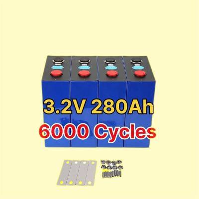 China Home Energy Storage 2022 Hot Sell Energy Storage Environmental protection and safety 3.2V 200ah 280ah Deep Cycle Battery Lithium li-ion Battery cell for sale