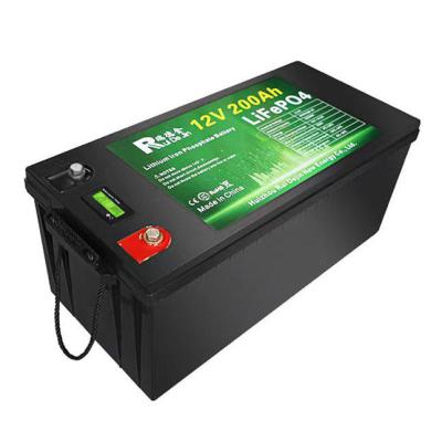 China Electric Bicycles/Scooters 2022 hot sale low price 12V 200A deep cycle battery rechargeable electric vehicle lithium battery pack for sale