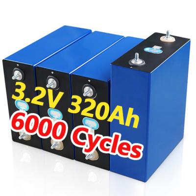 China Toys 3.2V  A Grade Deep Cycle 6000 Times Lifepo4 Cells 320ah 310AH Solar Storage System 3.2v Batterie for sale