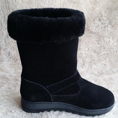 China Wholesale Winter Boots Snow Sheepskin Fur Damping Boots Warm Women Snow Boots for sale