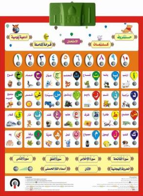 China Preschool children Education learning Arabic Alphabet Chart Learning with Fun for sale