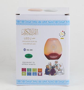 China Factory supply Wireless Audio led quran speaker with Bluetooth LED Colorful Lamp , French language, for sale