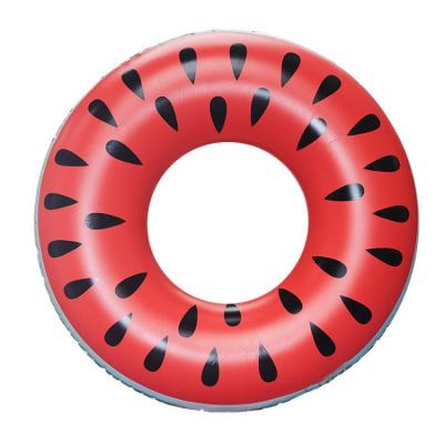 China Wholesale Child XXL-24 Watermelon Fruit Pattern Swimming Circle Pool Float Big Ring Inflatable Swimming Pool Rings For Kids for sale