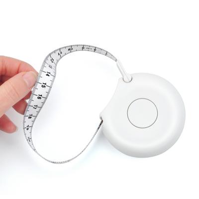 China Custom Reteactable Fitness Body Waist Smooth Healthy Measuring Tape Double Health Body Scale Metric Tapes for sale