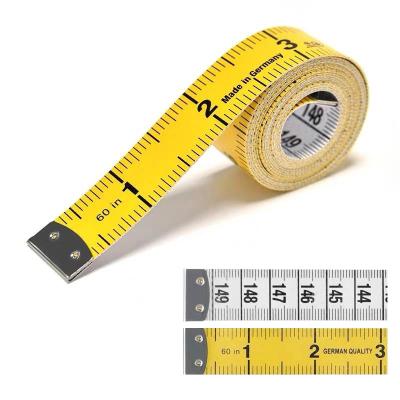 China Waterproof And Tearproof Cheap 60in/150cm Soft PVC Body Mini Meter Sewing Measuring Tape Black Tailor Tape Measure for sale