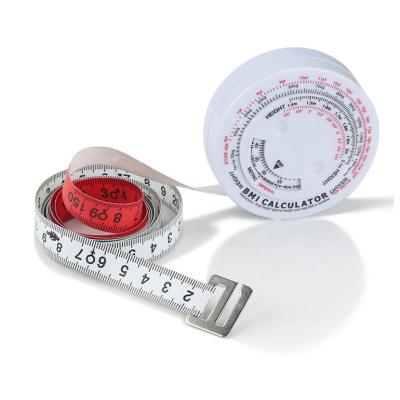 China Reteactable Wholesale Price Cm Inches Height Accuracy Smooth BMI Measurement Tape Bands Medical Tape Measure With Logo for sale