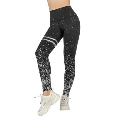 China Breathable Yoga Pants Fitness Sports Gaiters Jacquard Sports Leggings Running Tight High Waist Yoga Tummy Control Sports Pants For Women for sale