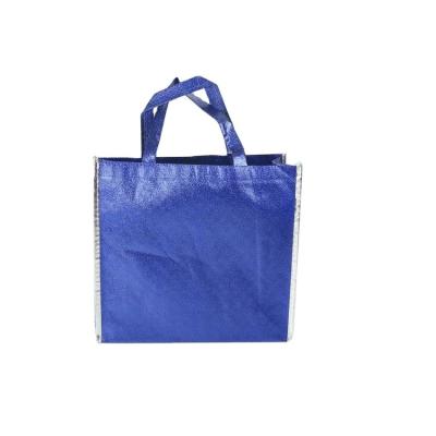 China Recyclable Shopping Bags Branded Nonwoven Laminated Golden Bag for sale