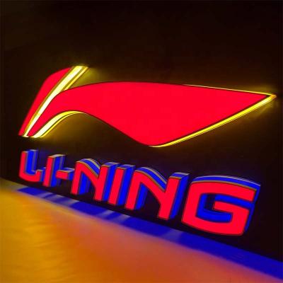 China Outdoor Advertising Custom 3D Display Printed Backlit Illuminated Channel Letter LED Characters Signs for sale