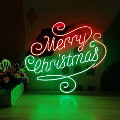 China Merry Christmas HOME Letter High Brightness Neon Sign For Party Home Decor for sale