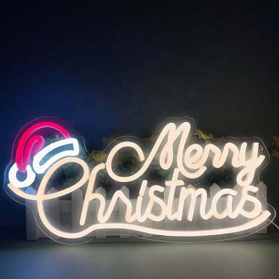 China Merry Christmas Christmas Gift HOME Neon Light Wall Mounted Signs for sale