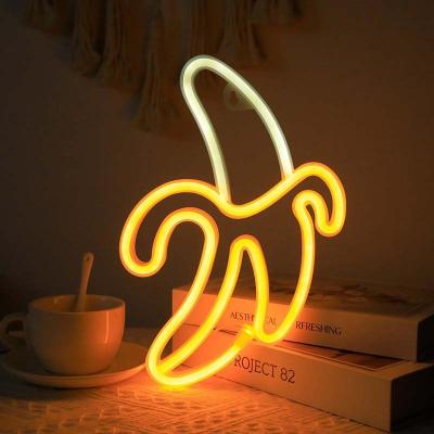 China Banana Fruit HOME Store Custom Design LED Neon Light Sign for sale