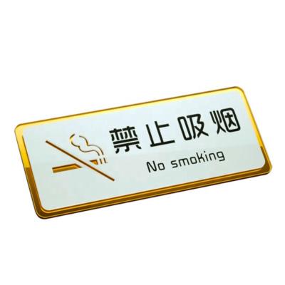 China Commercial Display Logo Plexiglass Signs Custom Printed UV No Smoking for sale