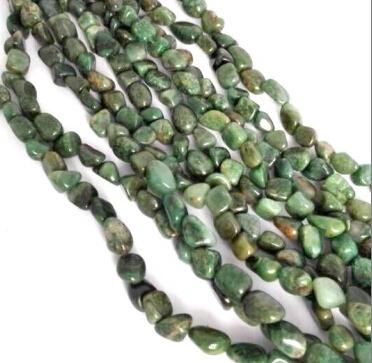 China PandaHall Natural South African Jade Bead 5-7mm Stone Nuggets for sale