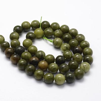 China Natural Chinese PandaHall Stone Round Taiwan Jade Beads Strands 15.4 inch 4mm for sale