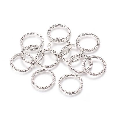 China Alloy Pandahall 100 Pcs Antique Silver Color Alloy Linking Rings for sale