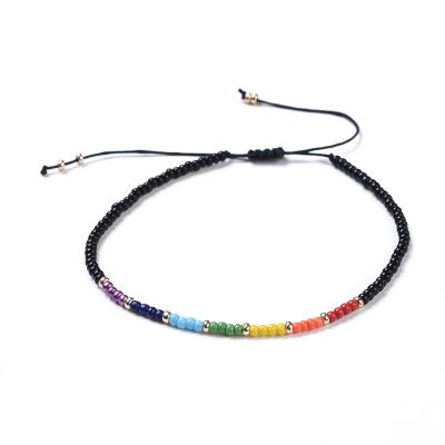 China FASHIONABLE Jewelry Nylon Thread PandaHall Chakra Braided Seed Beads Bracelets for sale