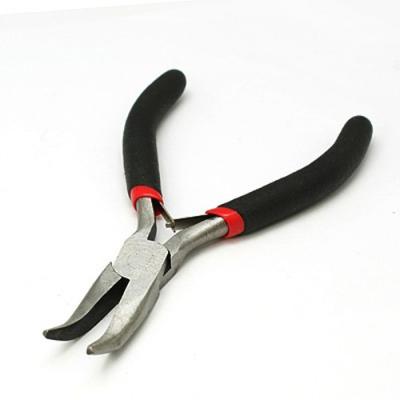 China PandaHall Pliers Carbon Steel Polishing Jewelry Bent Nose Pliers P021Y for sale