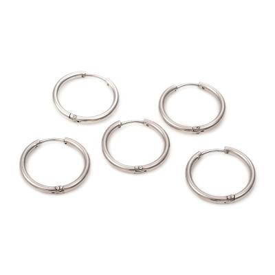 China No PandaHall 20mm 304 Stainless Steel Huggie Hoop Earrings Ring for sale