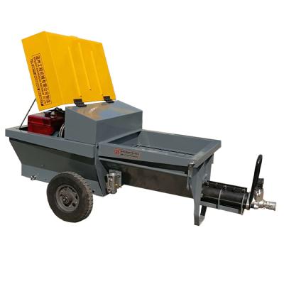 China Spray Mortar Machine Diesel Engine Cement Construction Mortar Plastering Spraying Machine With Mixer for sale