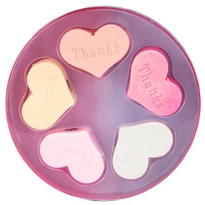 China Wholesale Organic Shimmer Heart Mother's Day Bath Bomb Gift Set Moisturizing Cleansing Fizzies for sale