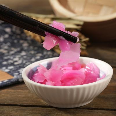 China Wholesale PRESERVED Sushi 3g Ginger For Japanese Restaurant Sushi Ginger Pink Pickled Sushi Ginger for sale