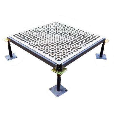 China Best Seller Modern Anti-Static Open Ratio 55% Perforated Raised Flooring In All Steel for sale